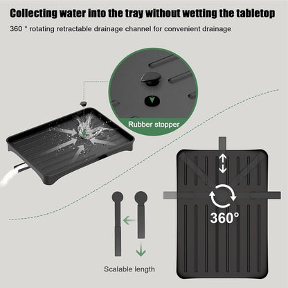 🧼 Estante Organizador y Escurridor de Platos 4 en 1 – Ahorra Espacio y Mantén tu Cocina Impecable